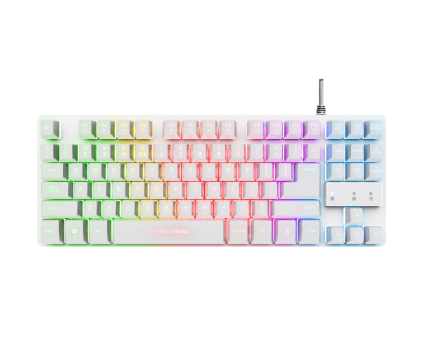 Trust Trust GXT833 THADO TKL KEYBOARD US (biały) - 1318073 - zdjęcie 9